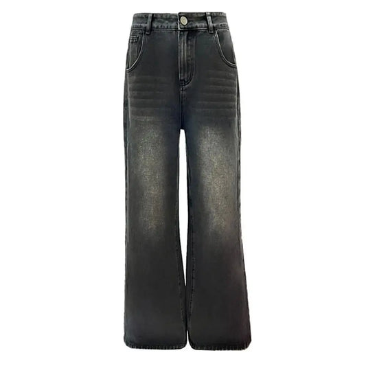 Aria brede denimbukser